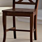 Solid Wood Chair Classic Design Crossed Backrest - Debussy Viadurini
