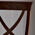 Solid Wood Chair Classic Design Crossed Backrest - Debussy Viadurini