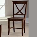 Solid Wood Chair Classic Design Crossed Backrest - Debussy