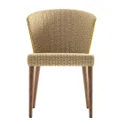 Modern upholstered solid wood chair Grilli York made in Italy, 2 pieces Viadurini