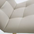 Modern design chair Viola, eco-leather upholstery and wooden legs Viadurini