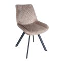 Metal Chair and Velvet Seat Made in Italy - Corazon
