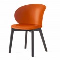 Polypropylene and Beech Chair Made in Italy, 2 Pieces - Connubia Tuka