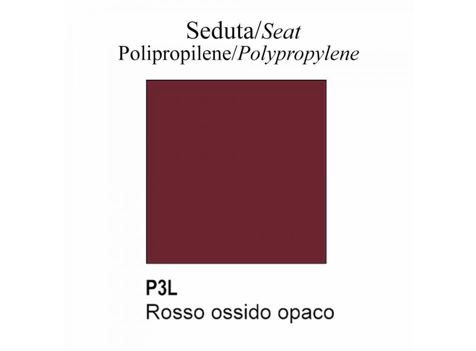 Polypropylene and Beech Chair Made in Italy, 2 Pieces - Connubia Tuka Viadurini