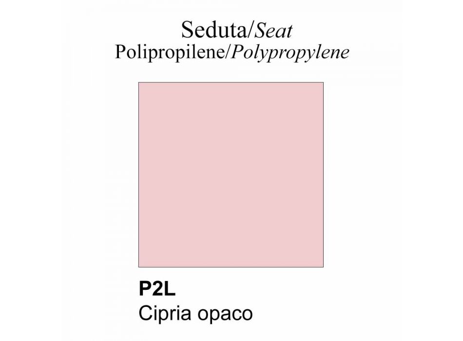Polypropylene and Beech Chair Made in Italy, 2 Pieces - Connubia Tuka Viadurini