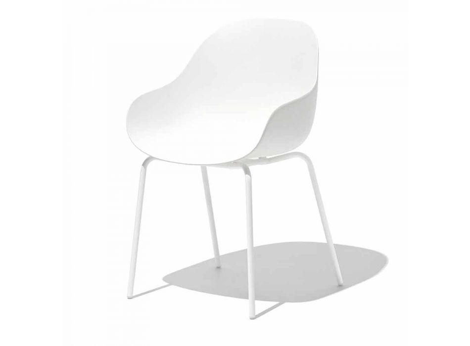 Polypropylene and Metal Chair Made in Italy 2 Pieces - Connubia Academy Viadurini