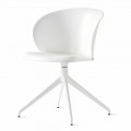 Recycled Polypropylene Chair with Swivel Base Made in Italy - Connubia Tuka