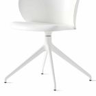 Recycled Polypropylene Chair with Swivel Base Made in Italy - Connubia Tuka Viadurini
