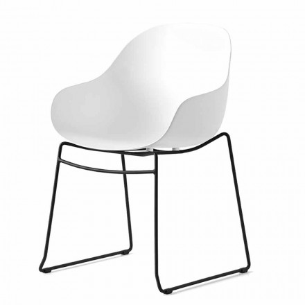 Recycled Polypropylene Chair Made in Italy 2 Pieces - Connubia Academy Viadurini