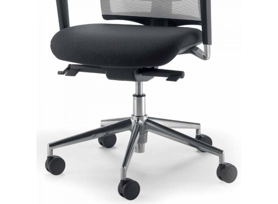 Mina semidirectional and operative leatherette chair made in Italy Viadurini