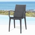 Braided Technopolymer Chair Made in Italy 4 Pieces - Erminia
