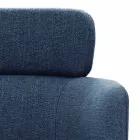 Fabric Chair with Luxury Black Metal Structure Made in Italy - Cocoa Viadurini