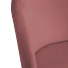 Velvet Chair and Metal Frame in Different Finishes - Penna Viadurini