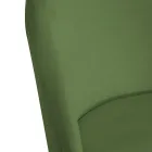 Velvet Chair and Metal Frame in Different Finishes - Penna Viadurini