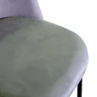 Velvet Chair and Metal Frame in Different Finishes - Penna Viadurini