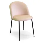 Velvet Chair and Metal Frame in Different Finishes - Penna Viadurini