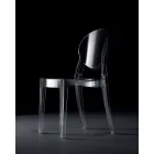Indoor or Outdoor Stackable Chair in Transparent Polycarbonate – Pianeta Viadurini