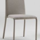 Design living chair made of leather, made in Italy, Gazzola Viadurini