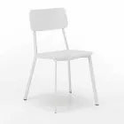 Modern design chair in wood and metal, Elmas, 4 pieces Viadurini