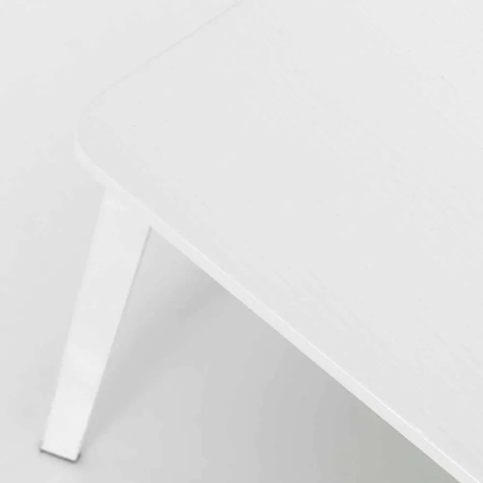 Modern design chair in wood and metal, Elmas, 4 pieces Viadurini