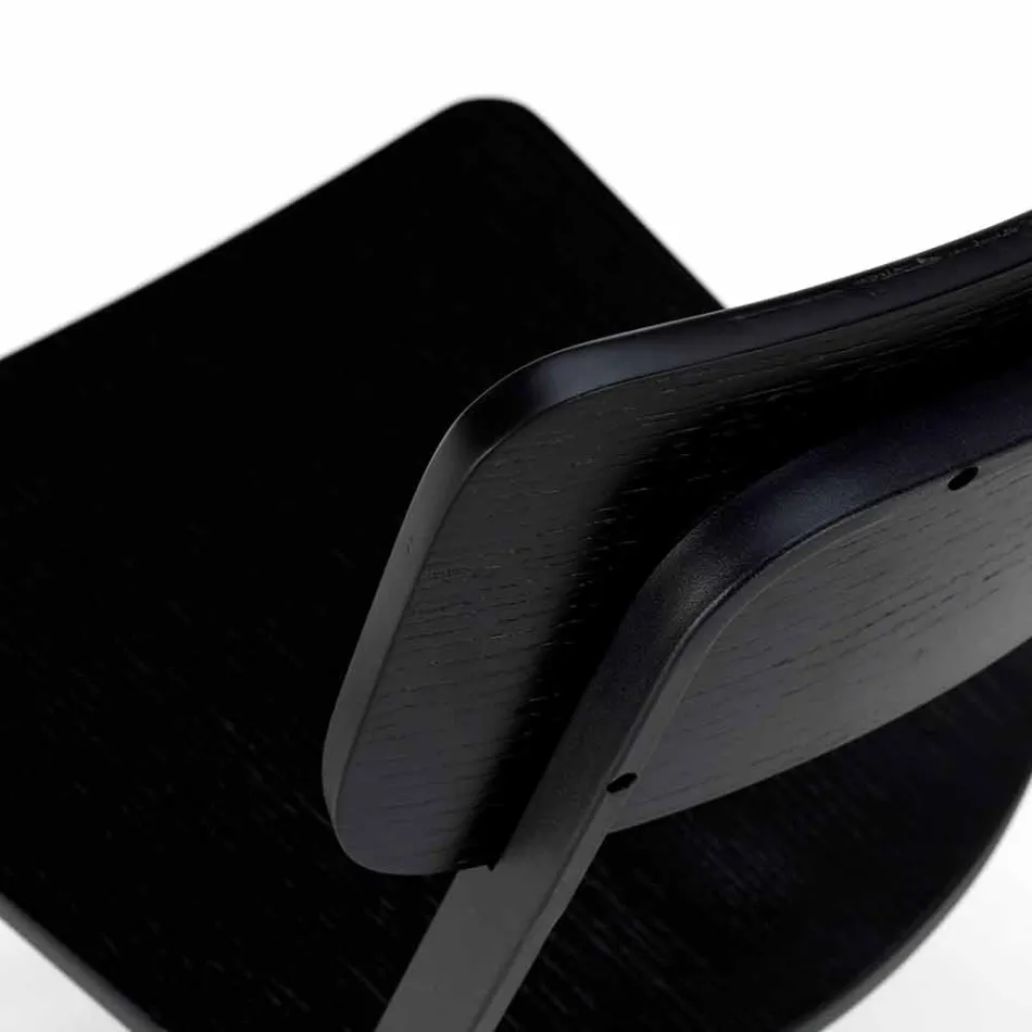 Modern design chair in wood and metal, Elmas, 4 pieces Viadurini