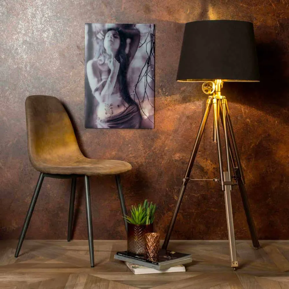 Living chair with modern design in imitation leather, Elice, 4 pieces Viadurini