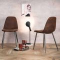 Modern designed chair in eco-leather Elice 4 pieces