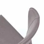 Modern living chair completely covered in imitation leather, Accadia, 4 pieces Viadurini