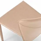 Modern living chair completely covered in imitation leather, Accadia, 4 pieces Viadurini