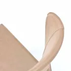 Modern living chair completely covered in imitation leather, Accadia, 4 pieces Viadurini