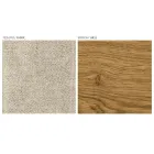 Modern living room chair in different fabrics with wooden shell - Wolter Viadurini