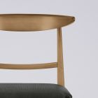 Modern Living Room Chair in Fabric and Solid Wood Made in Italy - Wilma Viadurini