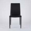 Modern Living Area Chair in Eco-Leather and Metal Made in Italy - Michaela