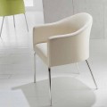 Modern design faux leather chair Costello
