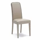 Modern chair in beech wood and imitation leather Fanny, 4 pz Viadurini