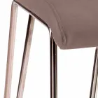 Modern chair in leather or imitation leather for dining room or Maha kitchen Viadurini
