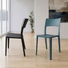 Modern Stackable Polypropylene Chair for Indoor and Outdoor Use - Vermeer Viadurini