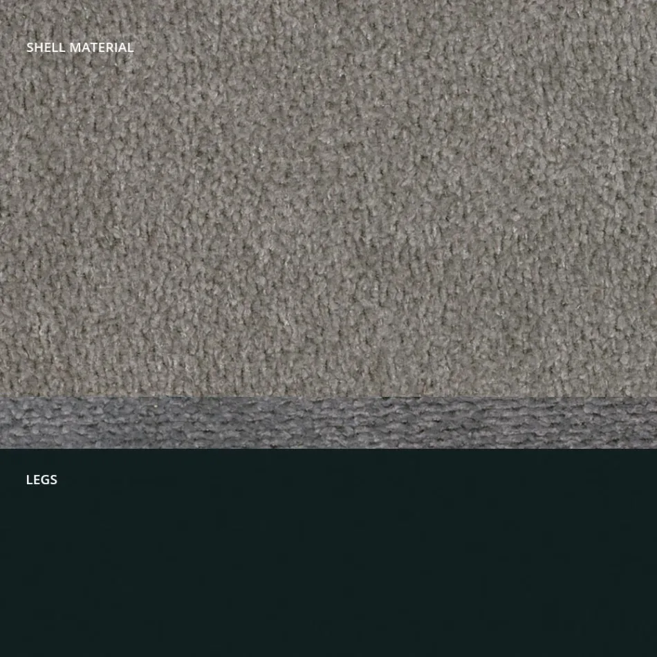 Modern chair in fabric and triangle legs made in Italy, Oriella Viadurini