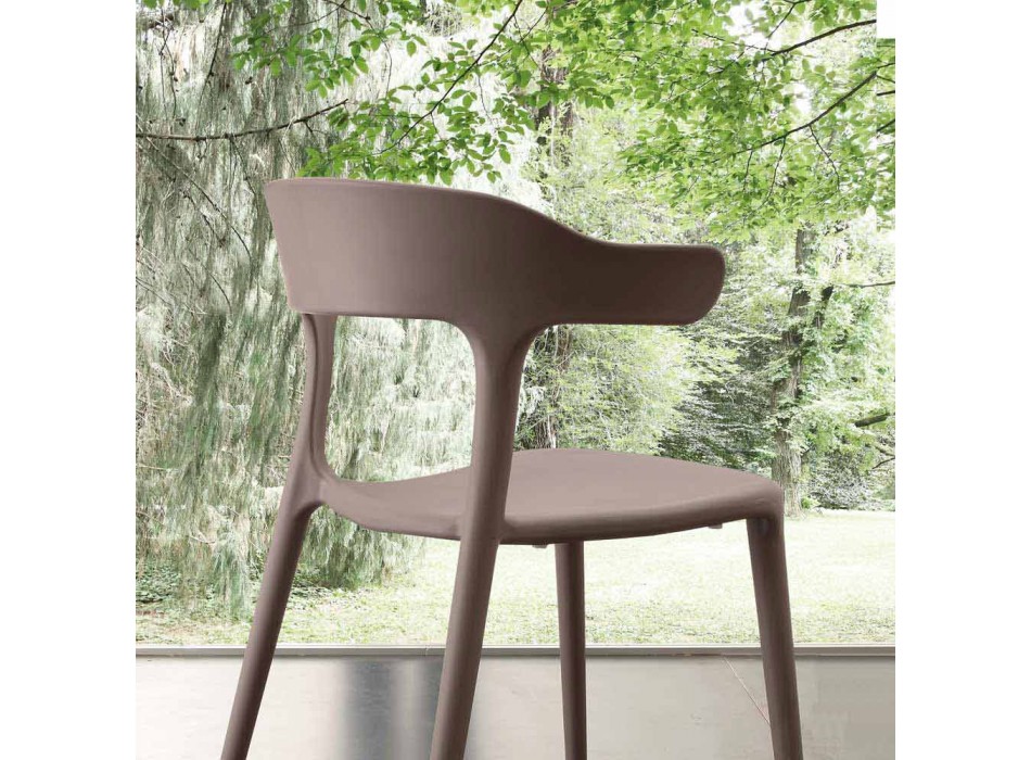 Modern chair entirely in Mirto polypropylene Viadurini