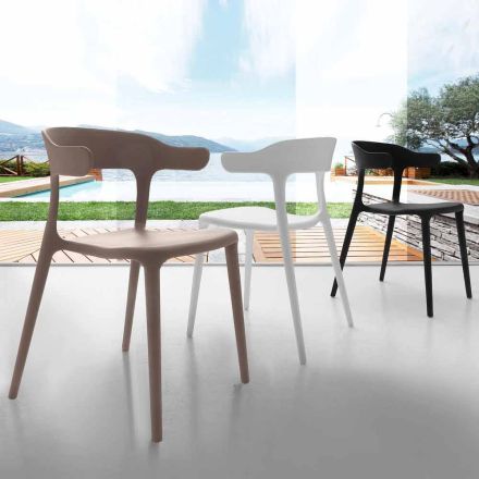 Modern chair entirely in polypropylene Mirto Viadurini