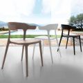 Dining and kitchen chair Mirto, made of polypropylene, modern design