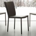 Dining chair Lappola, with eco-leather upholstery, modern design