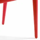 Modern chair for dining room in red Tecnofibra Almira Viadurini