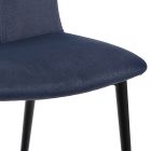 Monocoque Chair in Colored Fabric and Black Metal Design - Florinda Viadurini