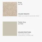 Monocoque Chair in Fabric of Different Finishes Made in Italy - Morgana Viadurini