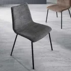 Monocoque Chair in Fabric of Different Finishes Made in Italy - Morgana Viadurini