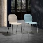 Modern Monocoque Chair in Colorful Design Fabric - Patrick Viadurini