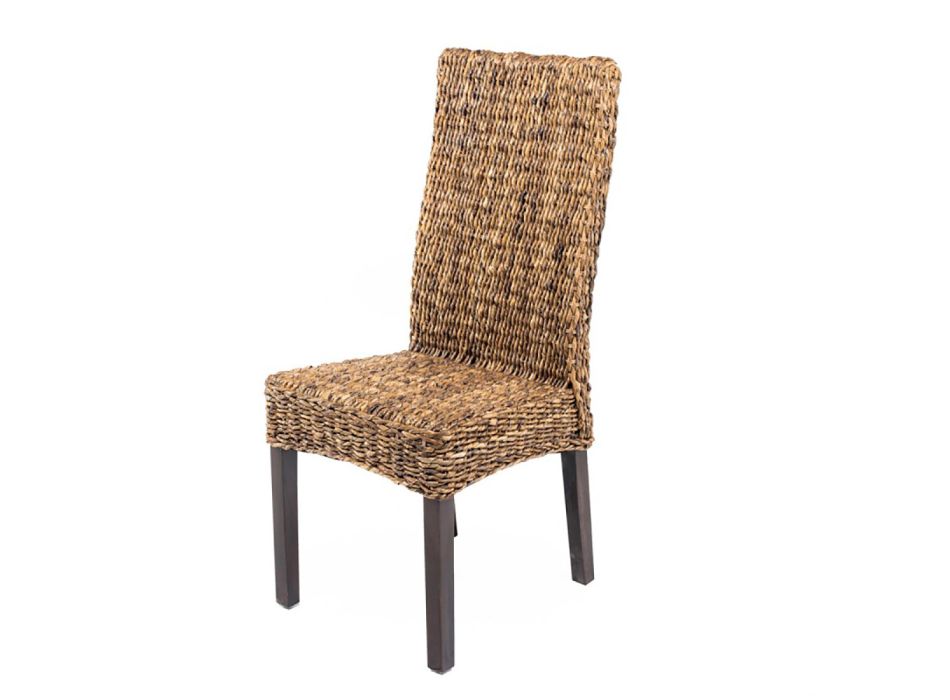 Outdoor Chair in Banana Weaving with Seat Cushion - Safari Viadurini