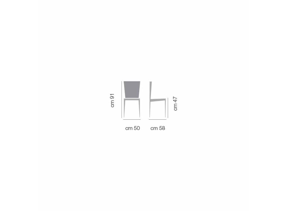 Modern Design Kitchen Chair Upholstered Made in Italy - Nirvana Viadurini
