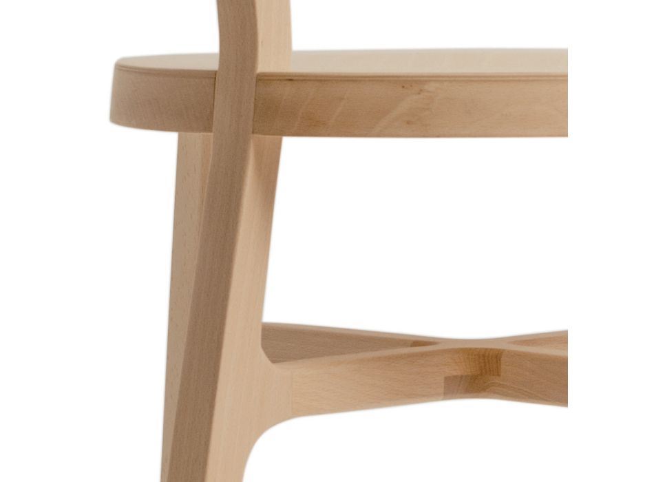Chair for Kitchen or Dining Room in Solid Beech Made in Italy - Cima